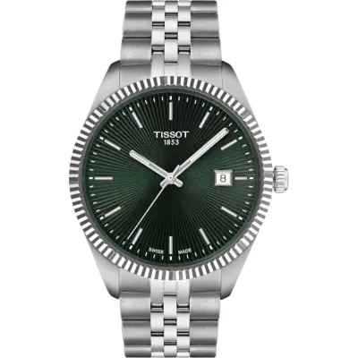Heren Horloge Tissot, Ballade 40mm, silver/green – kavel bij Onlineveilingmeester