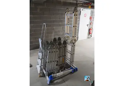set aluminium klapladder met meerdere standen – kavel bij Clicpublic