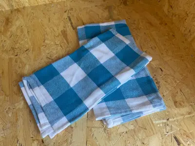 Ca. 160x Professionele Horeca Theedoek ACR Triple Star, Blauw – kavel bij Onlineveilingmeester