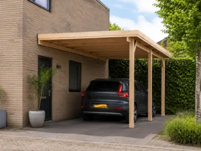 Carport 750x300x270 cm, Wand – kavel bij Onlineveilingmeester