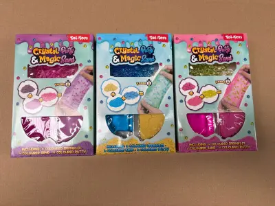 Ca. 110x Slijmzand Crystal Magic – kavel bij Onlineveilingmeester