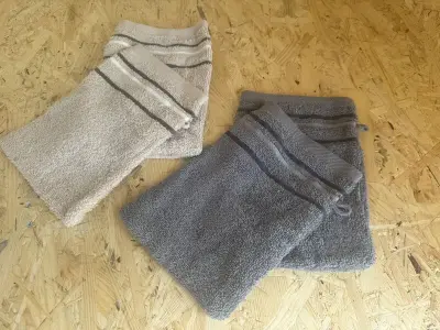 Ca. 250x Washand - Mixpartij, beige/grijs – kavel bij Onlineveilingmeester