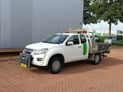 Bedrijfswagen met openlaadbak, Isuzu, D-Max met laadkraan Maxilift, 2.5 Single Cab L, 2014 – kavel bij Onlineveilingmeester, Dronten