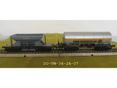 2 Fleischmann Güterwagen 1491 und 1499 in der Baugröße H0 – kavel bij Zoll-Auktion, Emmerich am Rhein