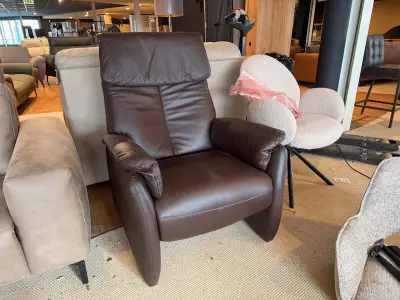 Relaxfauteuil verstelbaar Knudsen, bruin – kavel bij Onlineveilingmeester, Joure