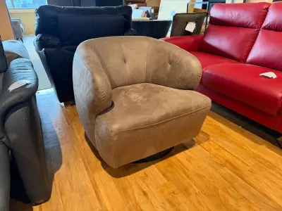 Draai fauteuil Sitdesign, licht bruin / taupe – kavel bij Onlineveilingmeester, Joure