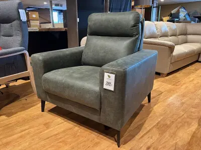 Luxe fauteuil Sitdesign, olive groen – kavel bij Onlineveilingmeester, Joure