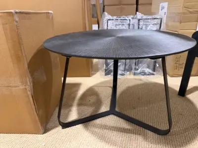 Salontafel rond Label51, zwart – kavel bij Onlineveilingmeester, Joure