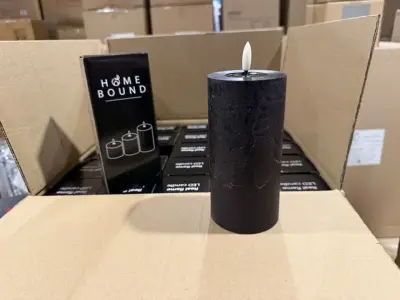 50 stomp led kaarsen Homebound, zwart – kavel bij Onlineveilingmeester, Joure