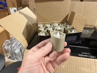 20 sets van 12 stuks led waxine lichtjes inclusief batterij Homebound, simply taupe – kavel bij Onlineveilingmeester, Joure