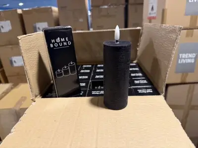 50 stomp led kaarsen Homebound, zwart – kavel bij Onlineveilingmeester, Joure