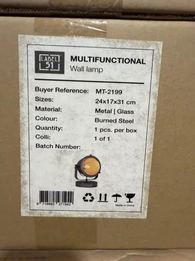 Wand lamp Label51, Multifunctional, metal – kavel bij Onlineveilingmeester, Joure