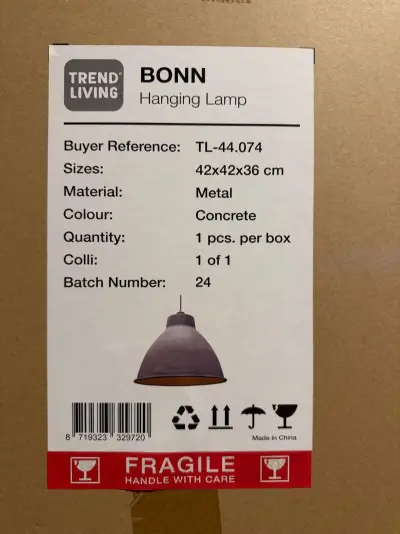 Hanglamp Trend living, Bonn, metal – kavel bij Onlineveilingmeester, Joure