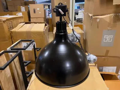 Hanglamp, zwart – kavel bij Onlineveilingmeester, Joure
