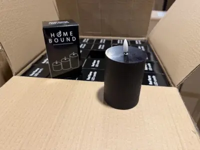 50 stomp led kaarsen Homebound, zwart – kavel bij Onlineveilingmeester, Joure