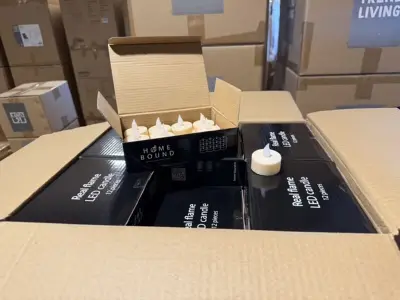 30 sets van 12 stuks led waxine lichtjes inclusief batterij Homebound, soft pink – kavel bij Onlineveilingmeester, Joure
