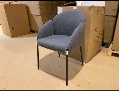 Set van 6 eetkamerstoelen, grijs – kavel bij Onlineveilingmeester, Joure