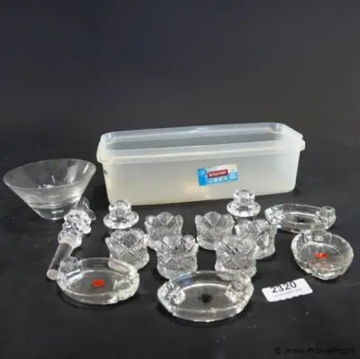 Verzameling (o.a. antiek) kristal en glas – kavel bij ProVeiling