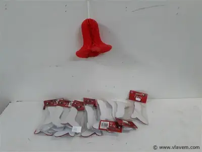 23 x Deco klok papier 15 cm – kavel bij Vlavem