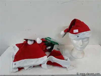12 x Kerstmuts met lampjes – kavel bij Vlavem