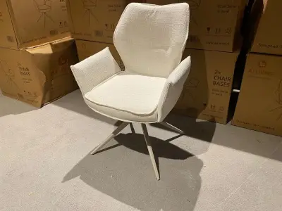 Set van 6 eetkamerstoelen AJ Living, Salsa, zand – kavel bij Onlineveilingmeester, Joure