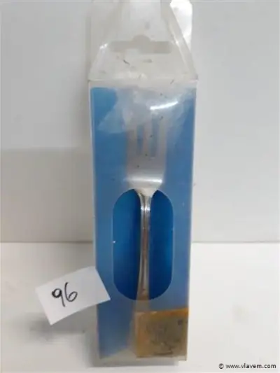 1 x Taartvork 13 cm 18/10 6 stuks – kavel bij Vlavem