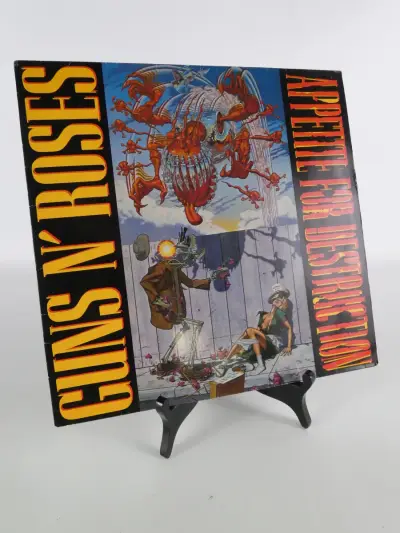 Guns N’ Roses LP - Appetite for Destruction - met controversiële Robot-hoes – kavel bij De Kringwinkel, Heverlee