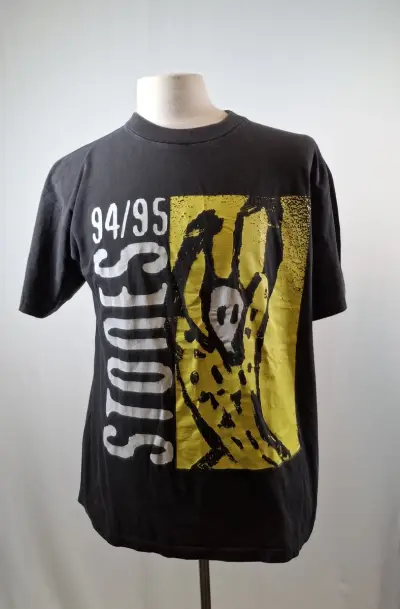 Origineel vintage "The Rolling Stones" T-shirt – kavel bij De Kringwinkel, Geraardsbergen