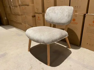 Fauteuil AJ Living, taupe/beige – kavel bij Onlineveilingmeester, Joure