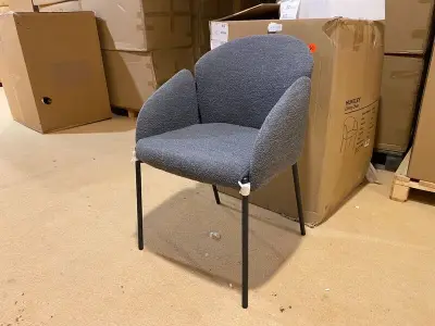 Set van 6 eetkamerstoelen, grijs – kavel bij Onlineveilingmeester, Joure