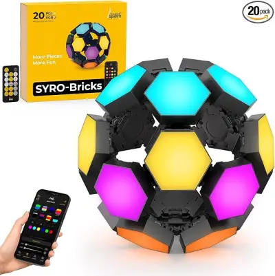 Syro-Bricks 3D Hexagon Lights (1 doos met 20 paneeltjes) – kavel bij Openbare Verkopen, Brugge