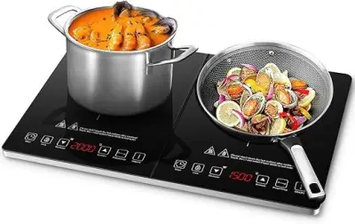 AMZCHEF inductiekookplaat (2 platen) – kavel bij Openbare Verkopen, Brugge