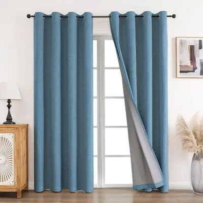 CUCRAF Gordijnen (200 x 140 cm) blauw – kavel bij Openbare Verkopen, Brugge