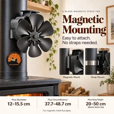 kachelventilator voor buis - magnetisch – kavel bij Openbare Verkopen, Brugge
