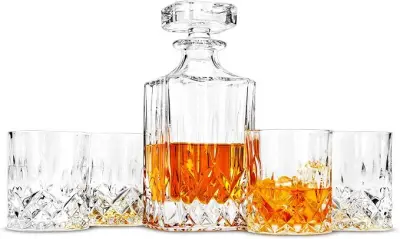 Cadeauset whiskyglazen met Karaf – kavel bij Openbare Verkopen, Brugge
