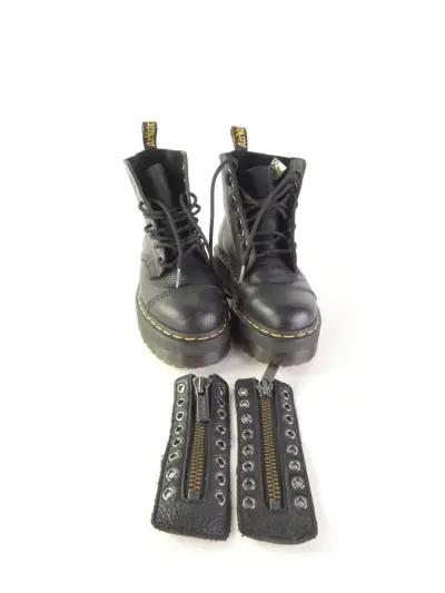 Originele Dr. Martens Sinclair Platform Boots – Maat 39 (Zwart Milled Nappa) – kavel bij De Kringwinkel, Heverlee