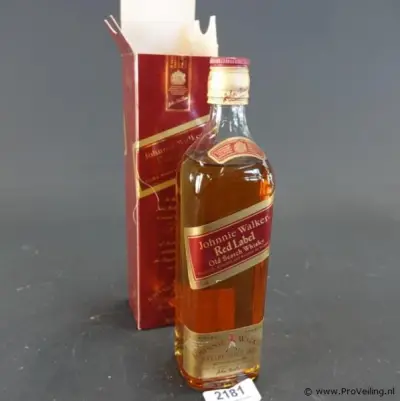 Fles Johnnie Walker Red Label Old Scotch Whisky – kavel bij ProVeiling, Wageningen