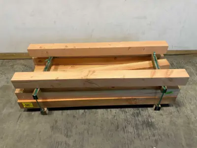 32x Douglas paal geschaafd 200x14x14cm – kavel bij XL Auctions