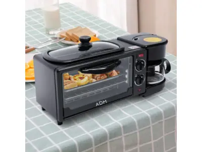 3 in 1 Multifunctionele Ontbijtmachine - Oven - Broodrooster – kavel bij XL Auctions
