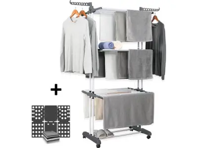 Lenx kleding droogrek inclusief vouwplank – kavel bij XL Auctions