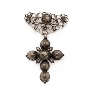 An 18th century diamond Flemish cross – kavel bij Veilinggebouw De Zwaan, Amsterdam