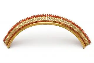 An early 19th century coral Empire tiara hair comb – kavel bij Veilinggebouw De Zwaan, Amsterdam