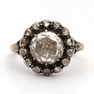 A diamond cluster ring – kavel bij Veilinggebouw De Zwaan, Amsterdam