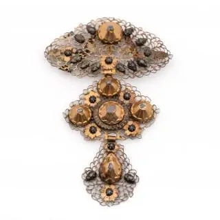An early 19th century 'croix à la Jeanette' pendant – kavel bij Veilinggebouw De Zwaan, Amsterdam