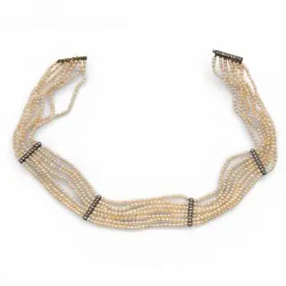 A Belle Epoque collier du chien – kavel bij Veilinggebouw De Zwaan, Amsterdam
