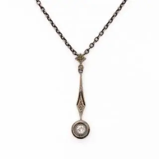 A fine gold and silver Art Deco diamond necklace – kavel bij Veilinggebouw De Zwaan, Amsterdam