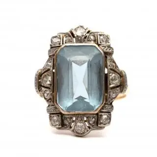 An Art Deco diamond ring – kavel bij Veilinggebouw De Zwaan, Amsterdam