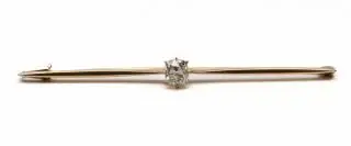 A propeller-shaped diamond bar brooch – kavel bij Veilinggebouw De Zwaan, Amsterdam