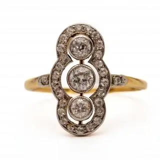 An Art Deco diamond ring – kavel bij Veilinggebouw De Zwaan, Amsterdam
