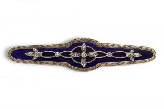 A French silver and gold brooch, ca. 1900 – kavel bij Veilinggebouw De Zwaan, Amsterdam